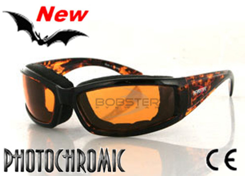 Invader, Tortoise Shell Frame Orange Photochromic Sunglasses, by Bobster